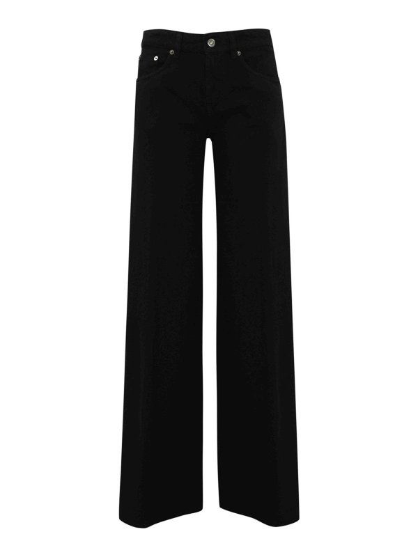 DONDUP: ブーツカットジーンズ - ブーツカットジーンズ - 黒