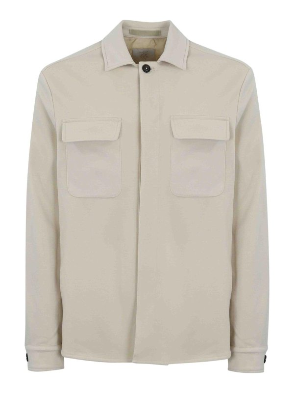 ELEVENTY: casual jackets - Wool Overshirt
