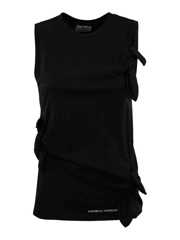 ELISABETTA FRANCHI: トップス＆タンクトップ - トップ/タンクトップ - 黒
