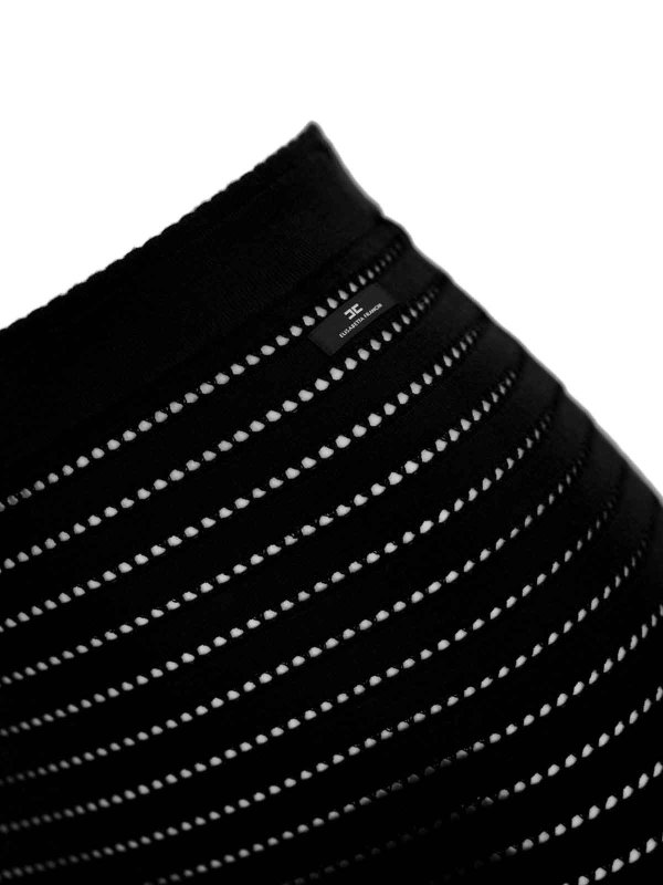 The Best Shops ELISABETTA FRANCHI: ニーレングススカート＆ミディ丈 - 膝丈/ミディスカート - 黒