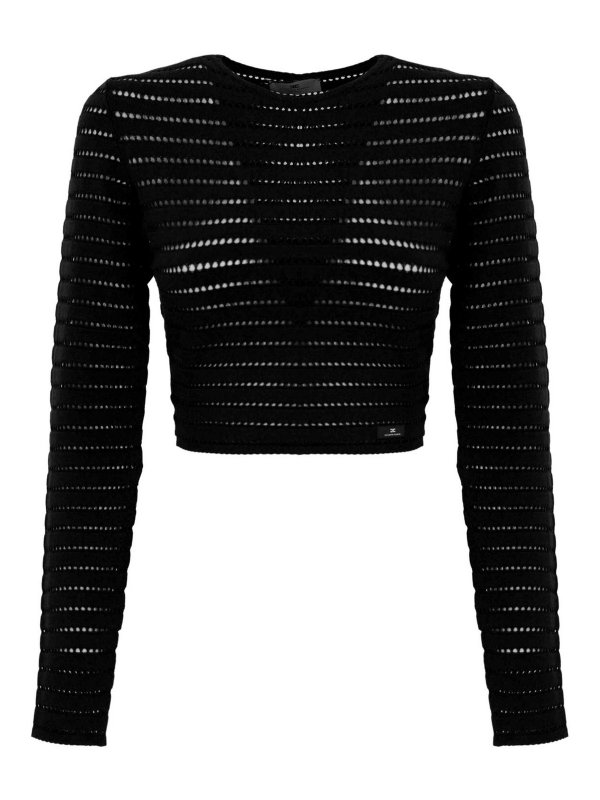 ELISABETTA FRANCHI: Tops & Débardeurs - Top - Noir