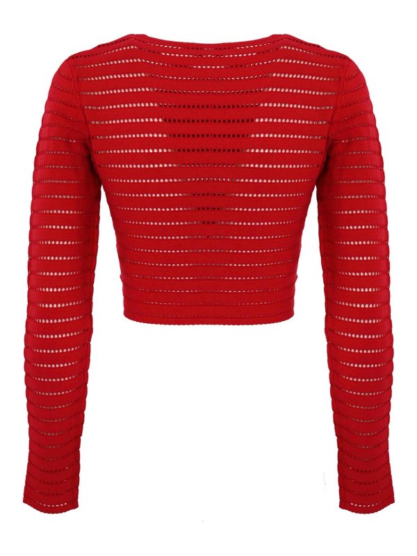 ELISABETTA FRANCHI: Top e canotte online - Top a maglia perforata