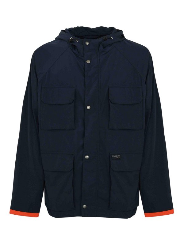 FAY: casual jackets - Archive Windbreaker Jacket In Rep Nylon