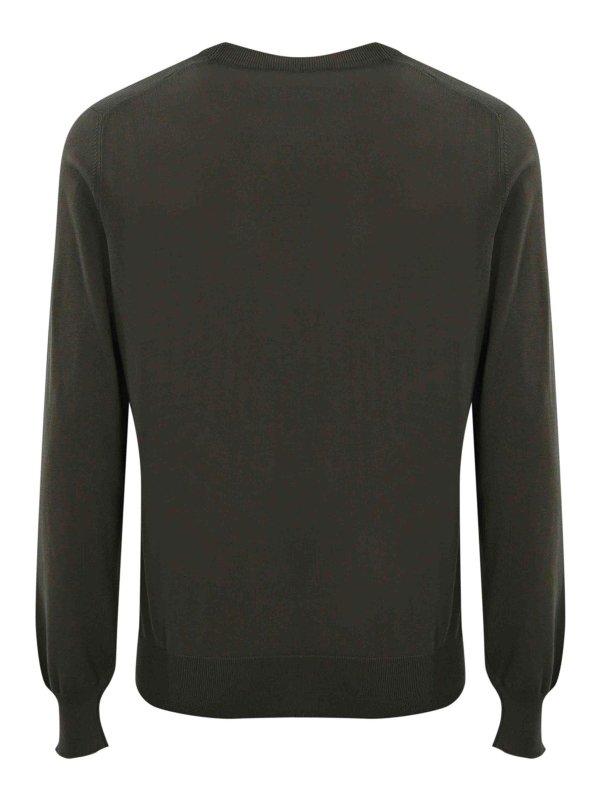 FAY: Suéteres con cuello pico online - Suéter Cuello Redondo - Marrón