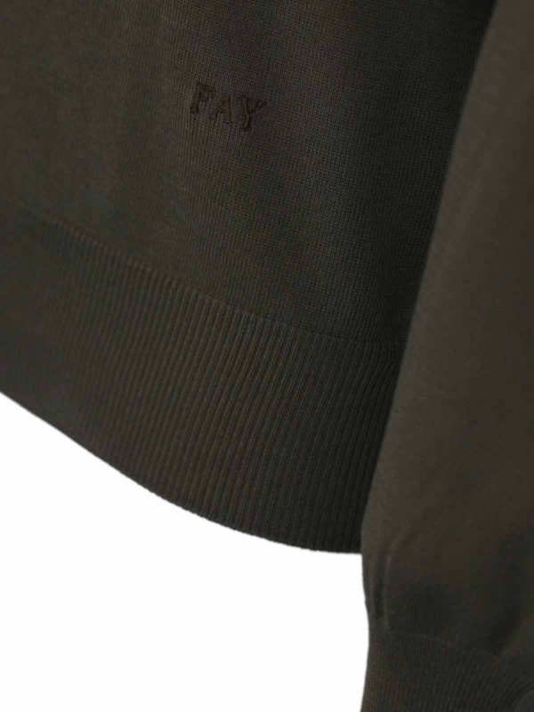 The Best Shops FAY: Suéteres con cuello pico - Suéter Cuello Redondo - Marrón