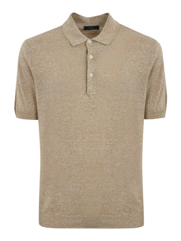 FAY: ポロシャツ - ポロシャツ - ベージュ