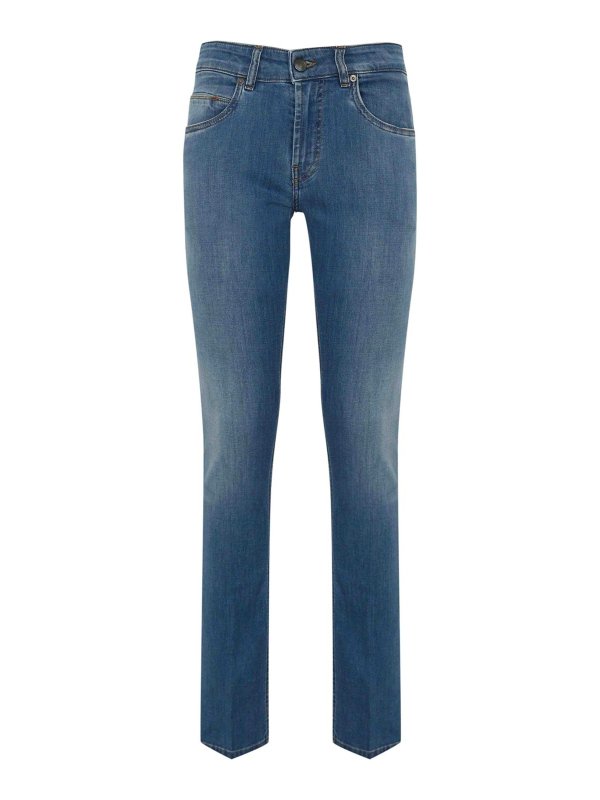 FAY: Jeans évasés - Jean Bootcut - Délavé