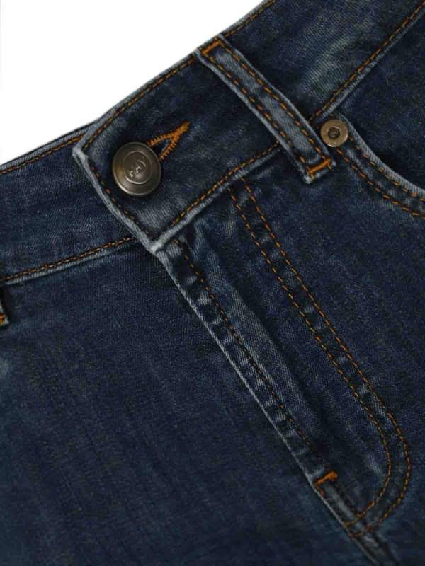 The Best Shops FAY: bootcut jeans - Dark Denim Five-Pocket Jeans