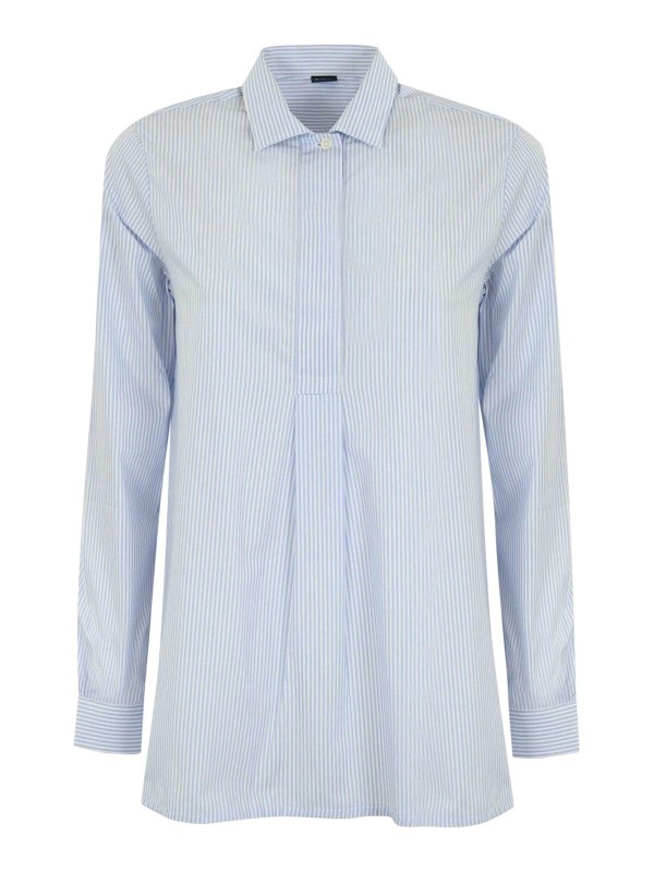 FAY: shirts - Regular Striped Cotton Shirt