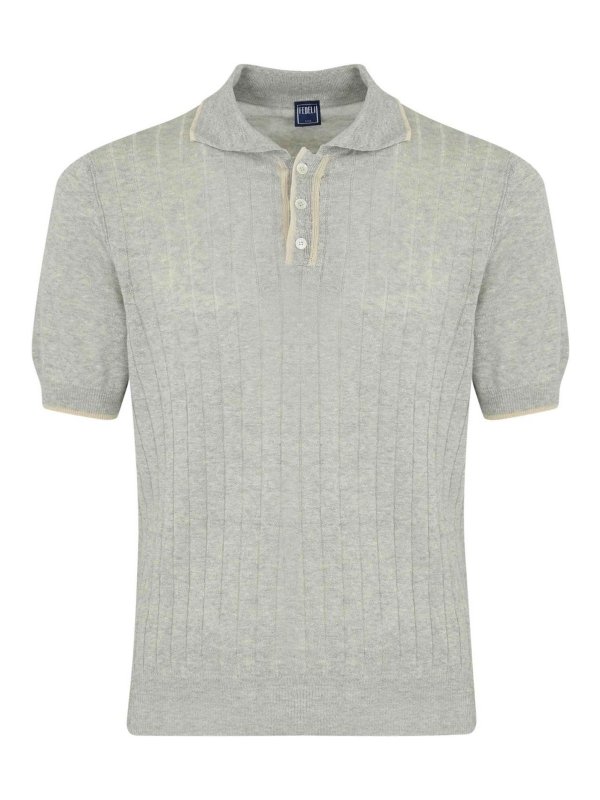 FEDELI: Poloshirts - Poloshirt - Hellbeige