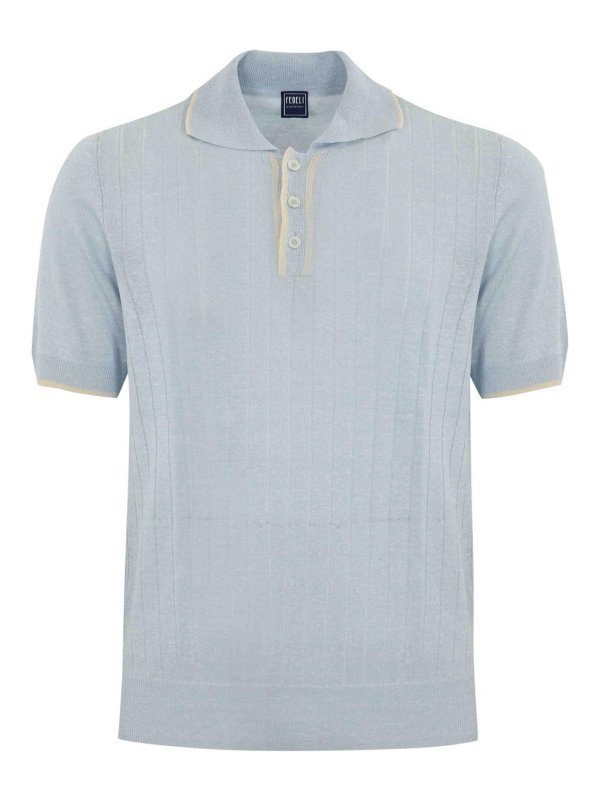 FEDELI: ポロシャツ - ポロシャツ - ブルー