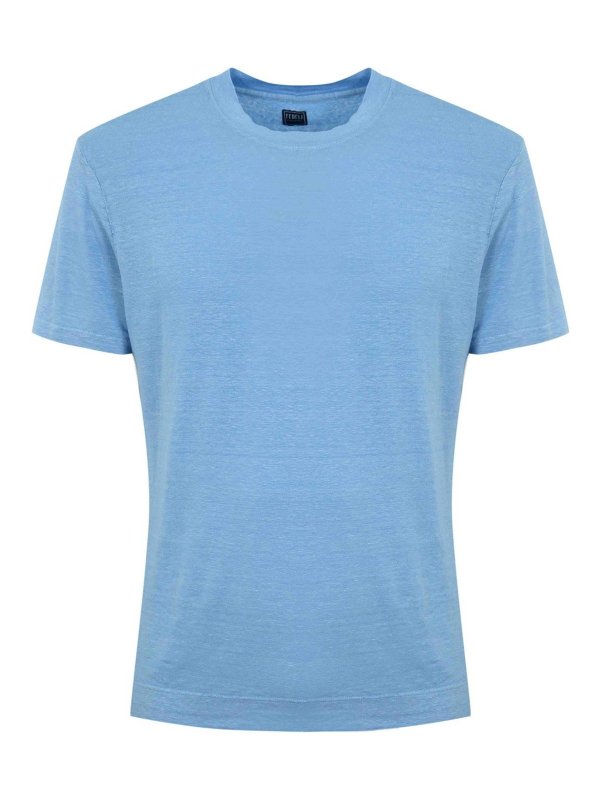 FEDELI: T-shirts - T-Shirt - Blau