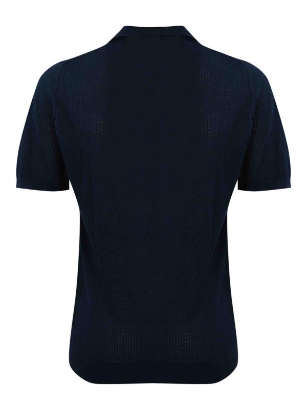FEDELI: crew necks online - Bambu Cotton Polo