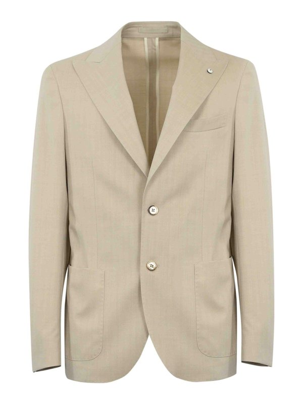 L.B.M 1911: casual jackets - Single-Breasted Wool Jacket