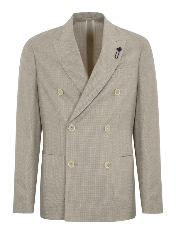 LARDINI: casual jackets - Roma Double-Breasted Jacket