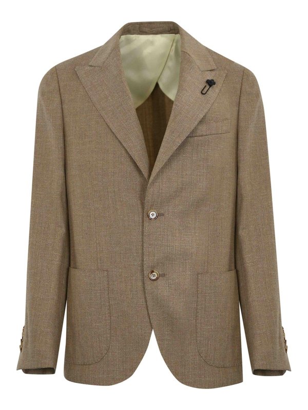 LARDINI: カジュアルジャケット - カジュアルジャケット - ブラウン