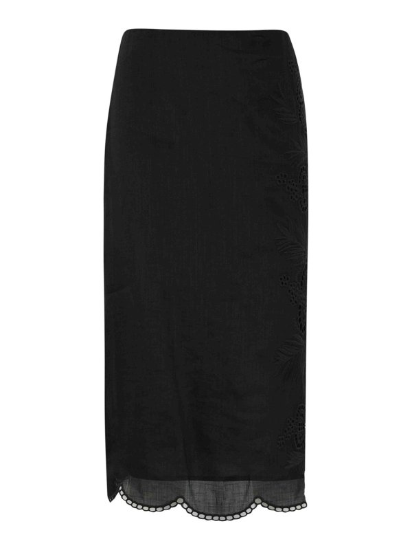 MAX MARA STUDIO: Knee length skirts & Midi - Fify Ramie Skirt