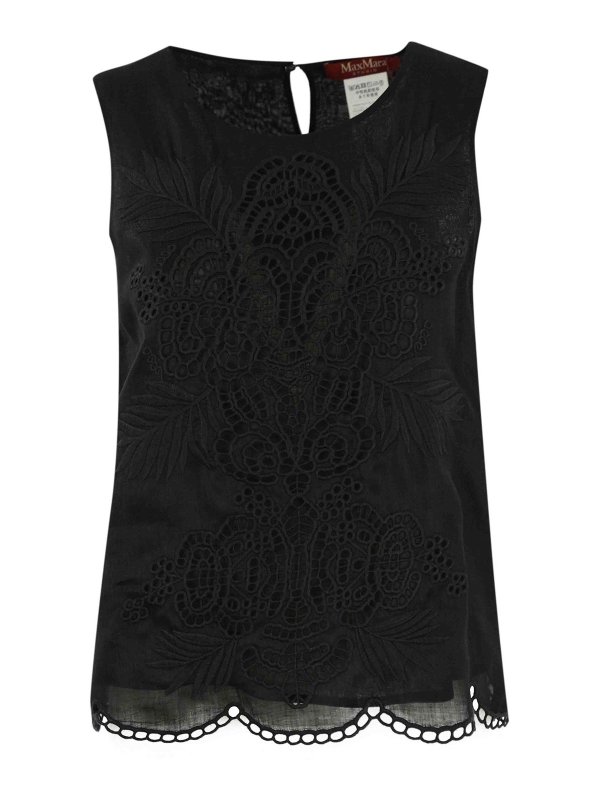 MAX MARA STUDIO: Tops & Tank tops - Top Ephesus In Ramie