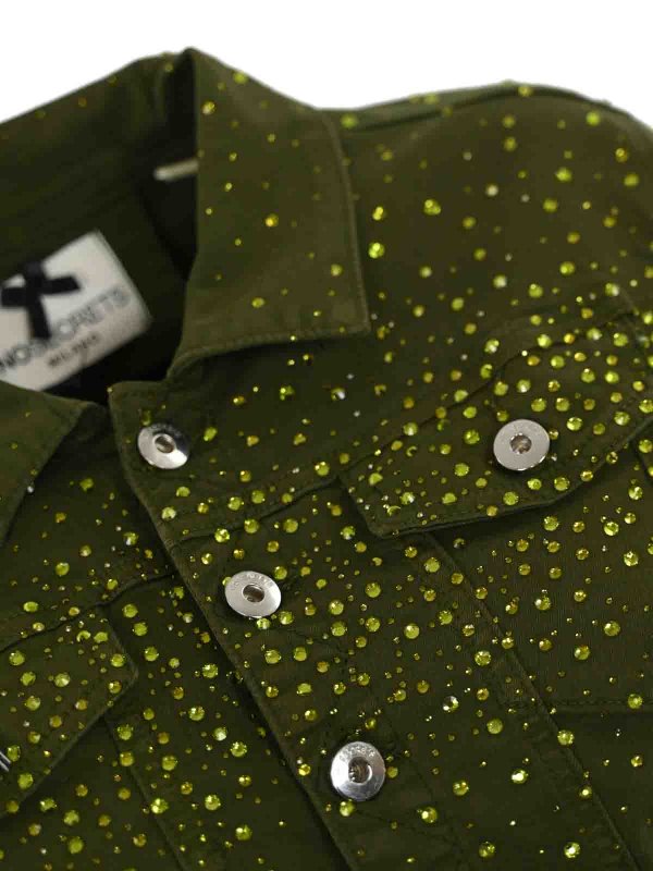 The Best Shops NO SECRETS: casual jackets - Drill Jacket With Rhinestones