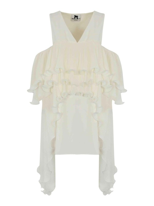 NO SECRETS: knee length dresses - Dress With Ruffles