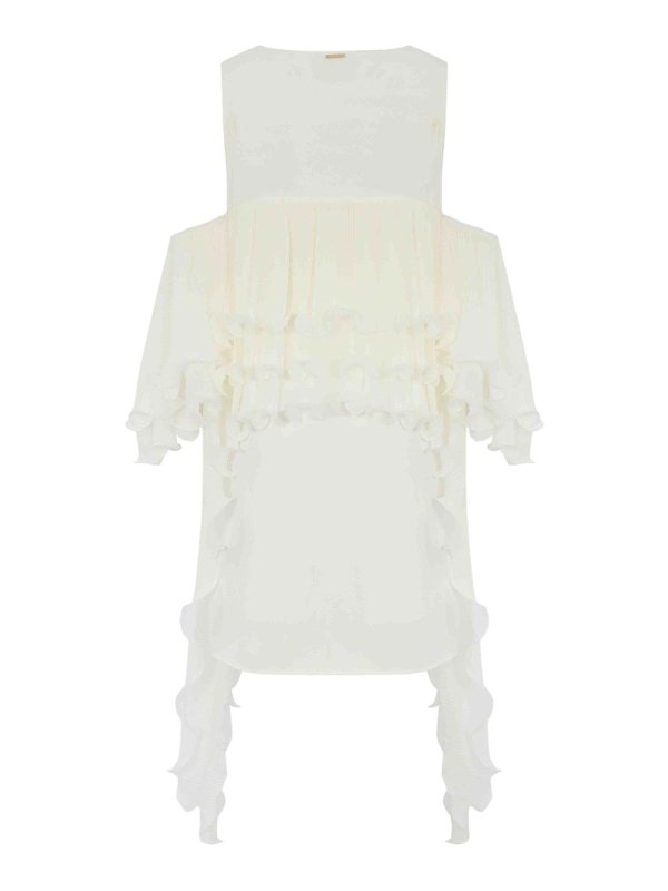 NO SECRETS: knee length dresses online - Dress With Ruffles