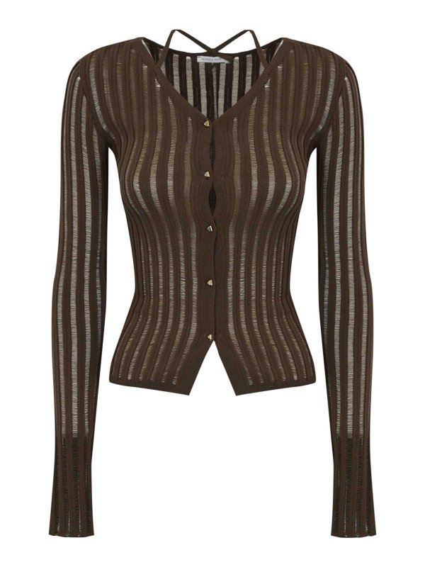 PATRIZIA PEPE: カーディガン - カーディガン - ブラウン