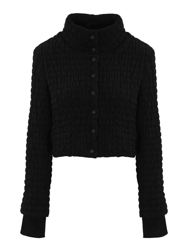 PATRIZIA PEPE: casual jackets - Matte Short Down Jacket