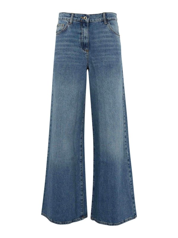 PATRIZIA PEPE: Jeans Rectos - Vaqueros Rectos - Azul