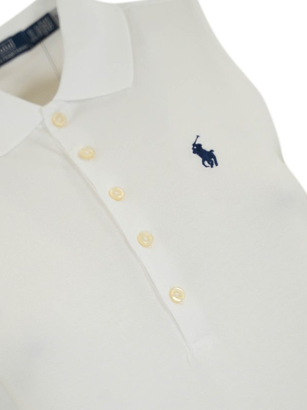 The Best Shops POLO RALPH LAUREN: Knielange Kleider - Knielanges Kleid - Weiß