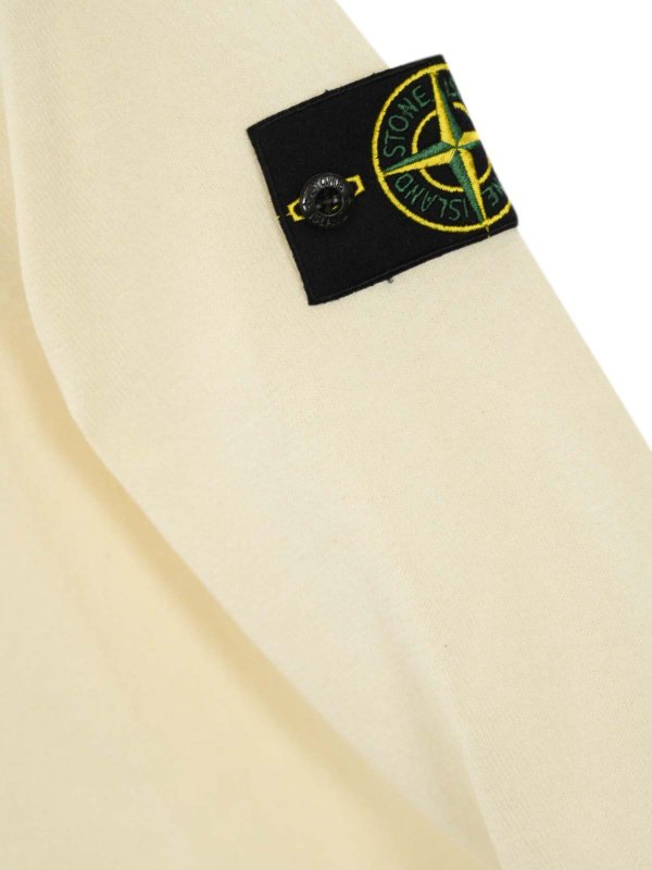 The Best Shops STONE ISLAND: maglia collo rotondo - Maglione 5100062 chiaro crudo in cotone