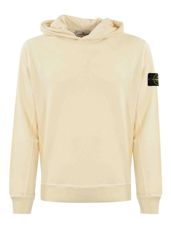 STONE ISLAND: スウェット＆セーター - スウェットシャツ/セーター - 白