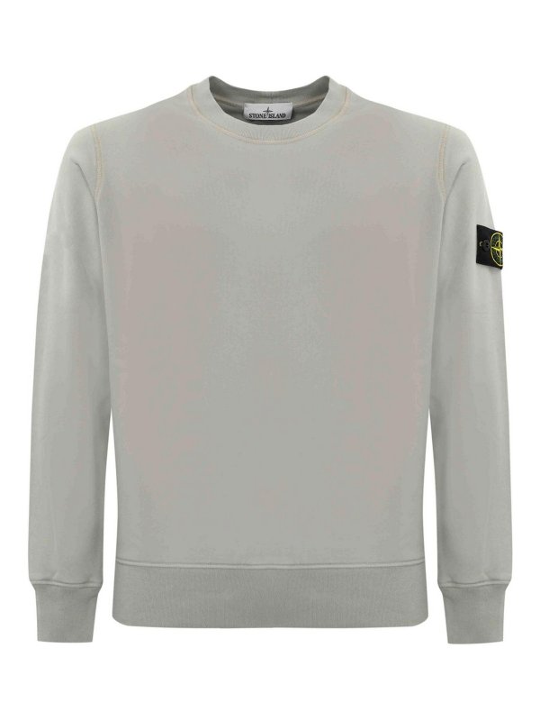 STONE ISLAND: Sudaderas y suéteres - Sudadera - Gris