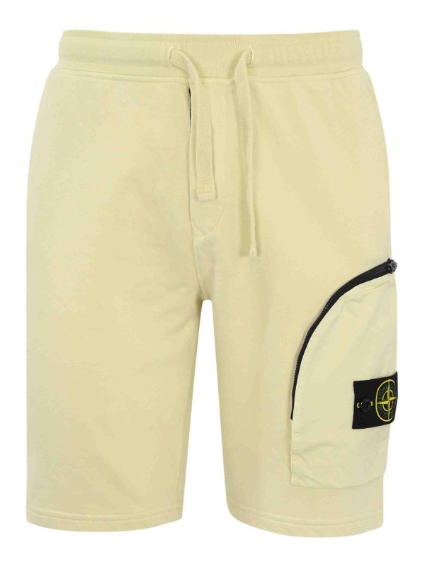 STONE ISLAND: Trousers Shorts - Cotton Bermuda Shorts