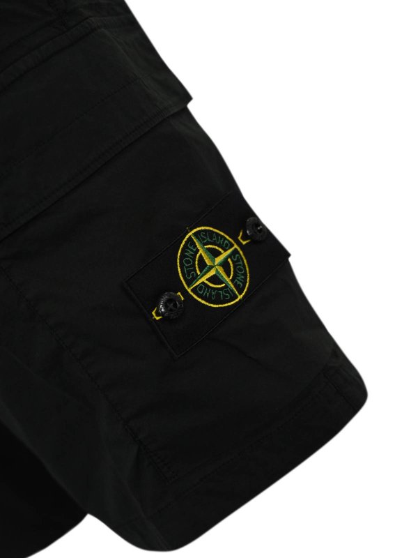 The Best Shops STONE ISLAND: トラウザーショーツ - ショートパンツ - 黒
