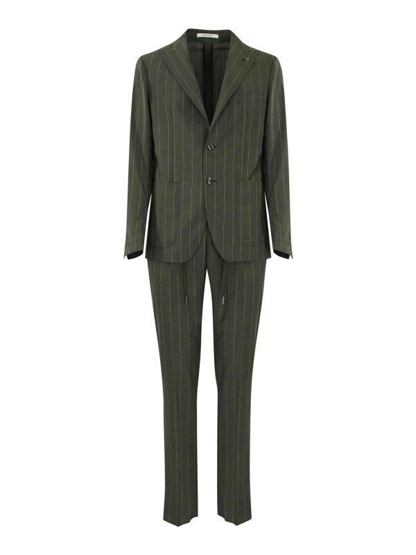 TAGLIATORE: formal suits - Derrick Striped Wool Suit