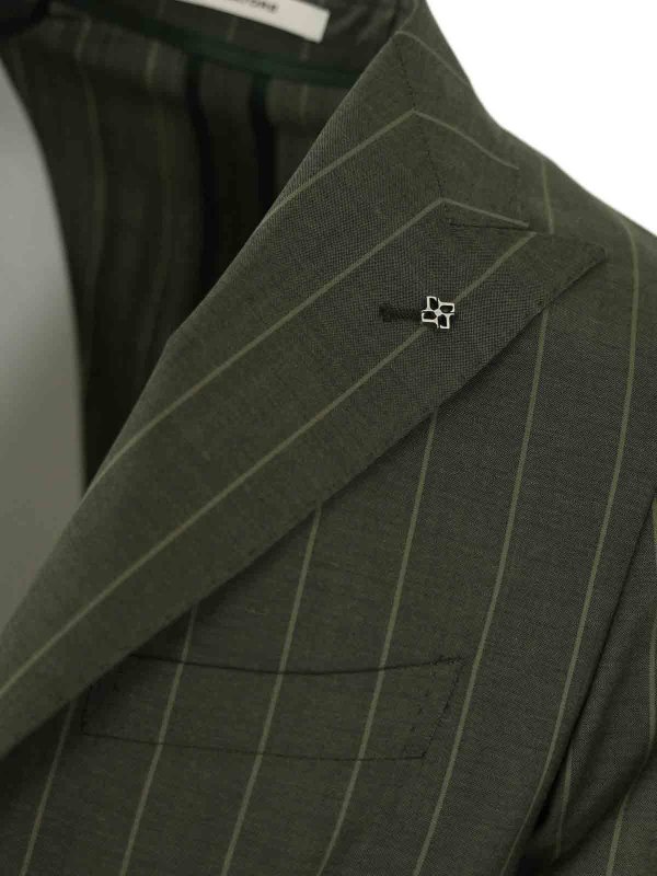 The Best Shops TAGLIATORE: formal suits - Derrick Striped Wool Suit