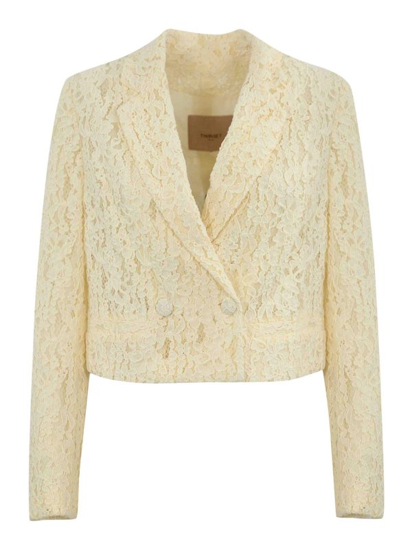 TWINSET: カジュアルジャケット - カジュアルジャケット - クリーム