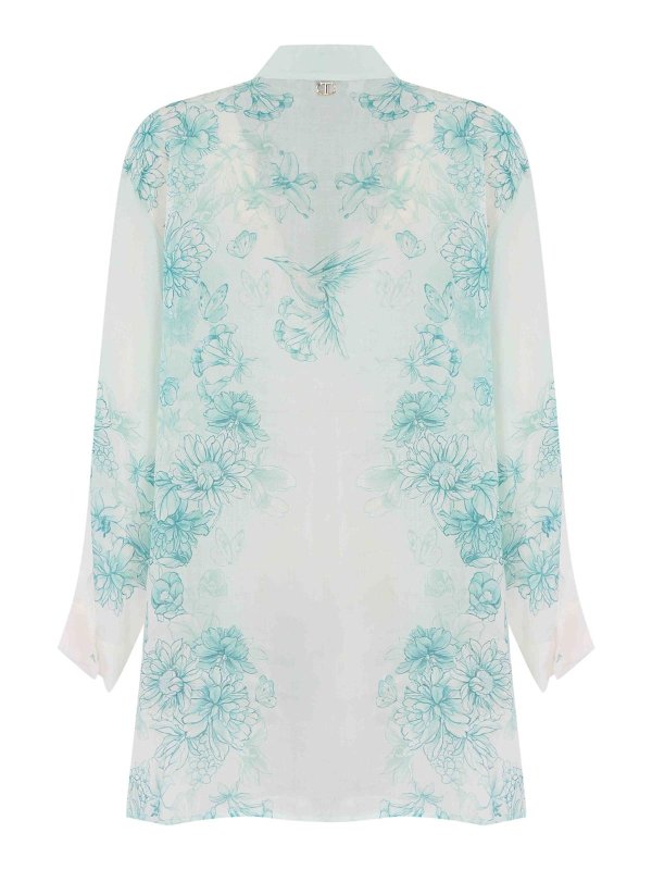 TWINSET: camicie online - Camicia di seta con stampa floreale