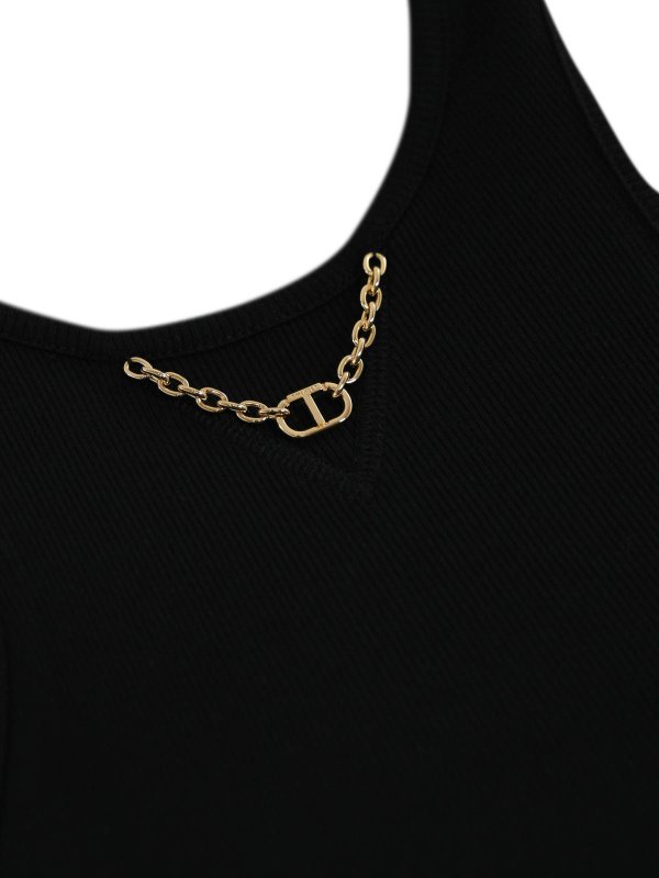 The Best Shops TWINSET: Tops y camisetas sin mangas - Top - Negro