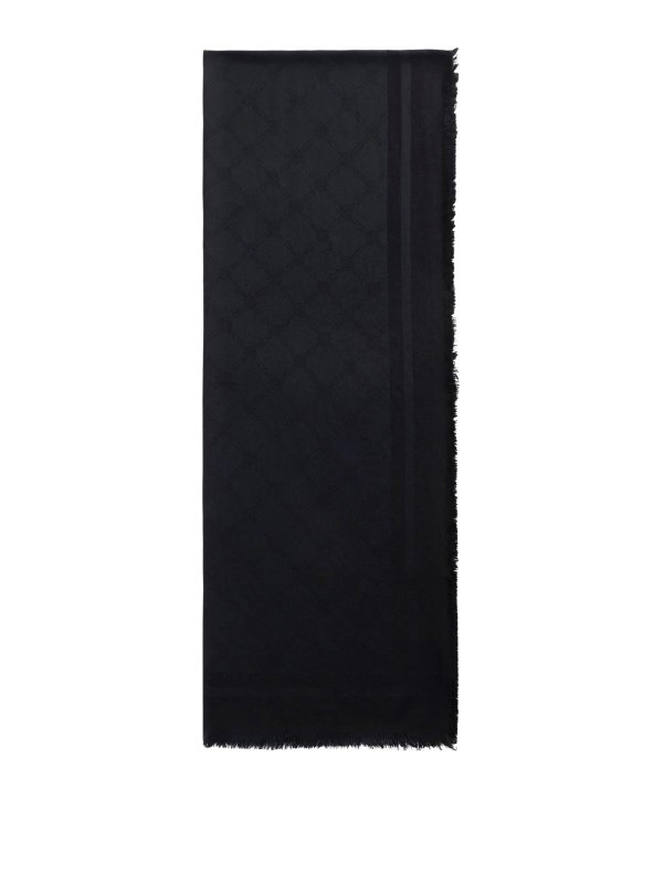 ELISABETTA FRANCHI: スカーフ - スカーフ - 黒