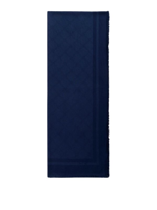 ELISABETTA FRANCHI: scarves - Viscose And Modal Diamond Scarf