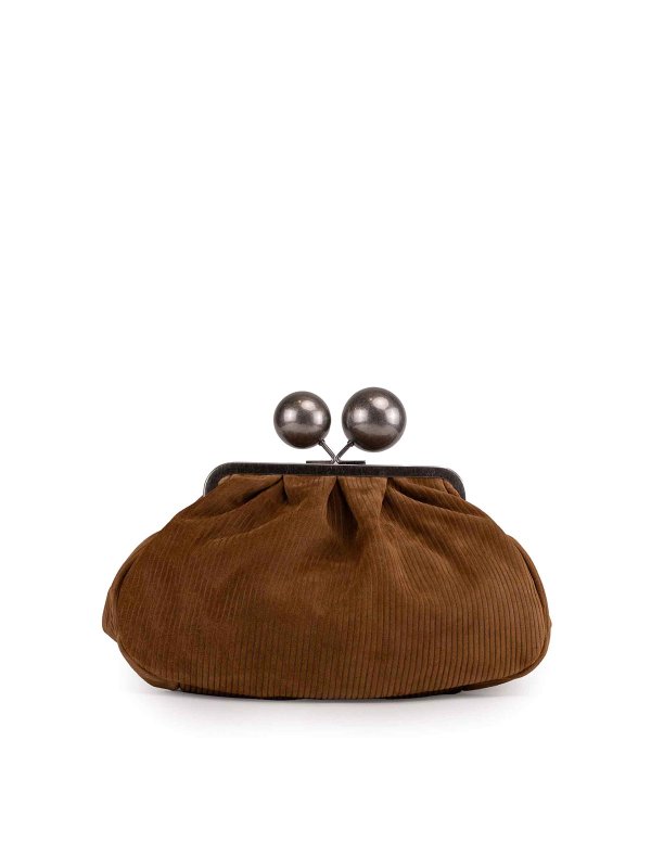 WEEKEND MAX MARA: cross body bags - Pasticcino Bag Medium In Ribbed Suede