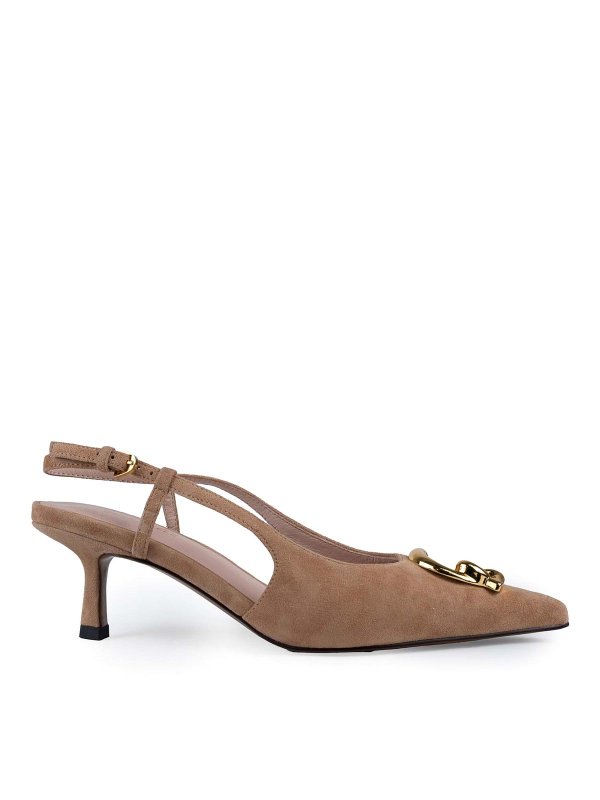 COCCINELLE: classic shoes - C-Me Slingback Shoes In Suede