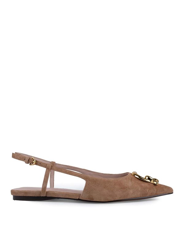 COCCINELLE: sandals - C-Me Slingback Sandals In Suede