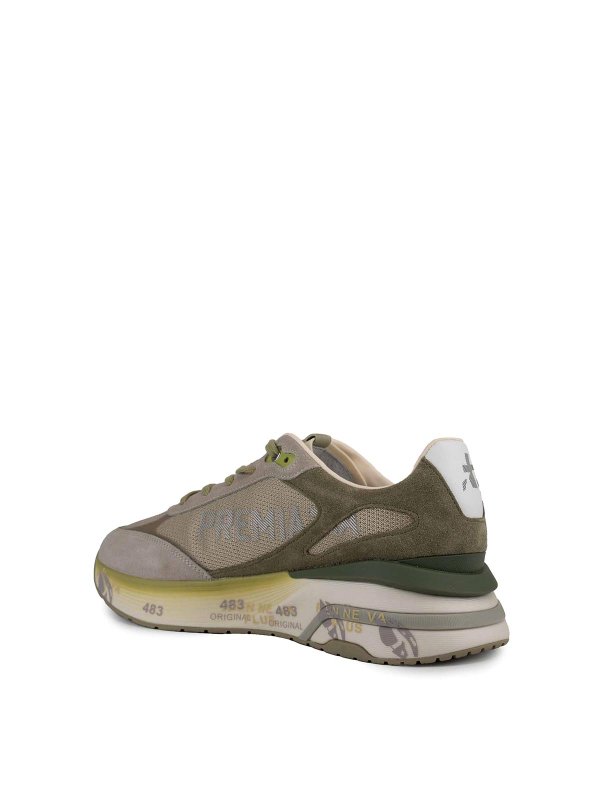 PREMIATA: sneakers online - Sneaker in tessuto e pelle