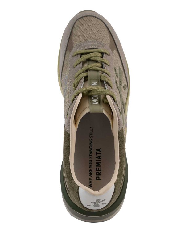 The Best Shops PREMIATA: sneakers - Sneaker in tessuto e pelle