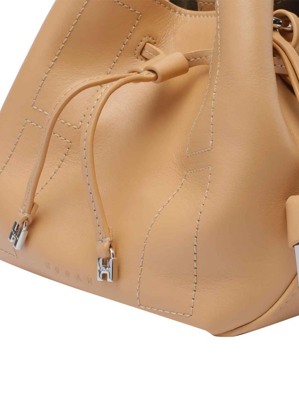 バケットバッグ - ベージュ shop online: HOGAN