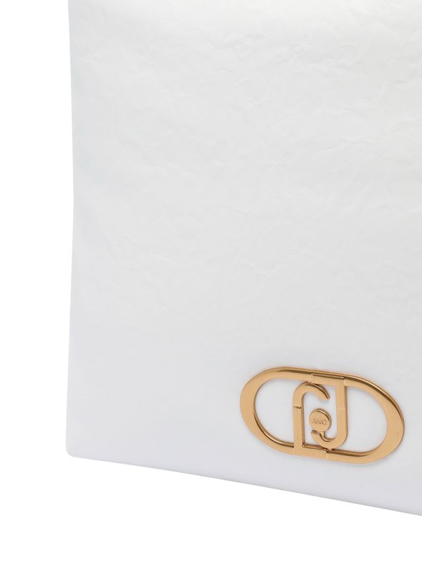 White Logo Shoulder Bag shop online: Liu Jo