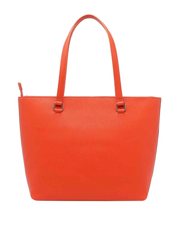 The Best Shops Liu Jo: totes bags - Orange Logo Tote Bag