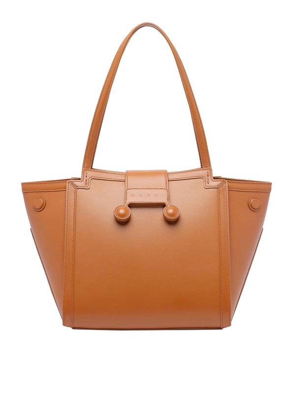 Marni: トートバッグ - トートバッグ - ブラウン